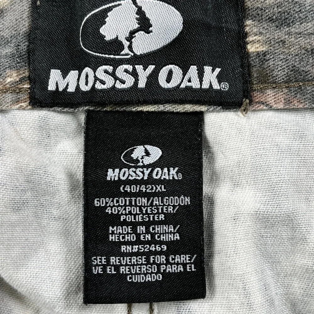 Mossy Oak Break Up Country Camo Cargo Pants Mens XL/40x28 Green Hunting Outdoor